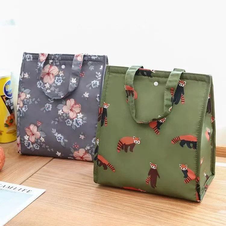 Large Blue Insulated Lunch Tote Bags